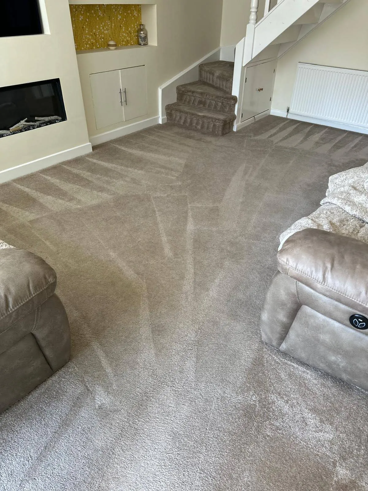 Carpet cleaning results